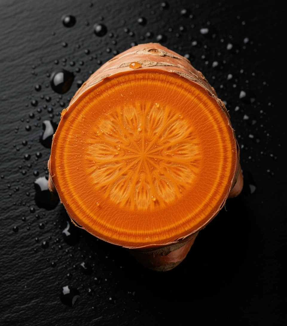 Macro speciment of raw Javanese turmeric
