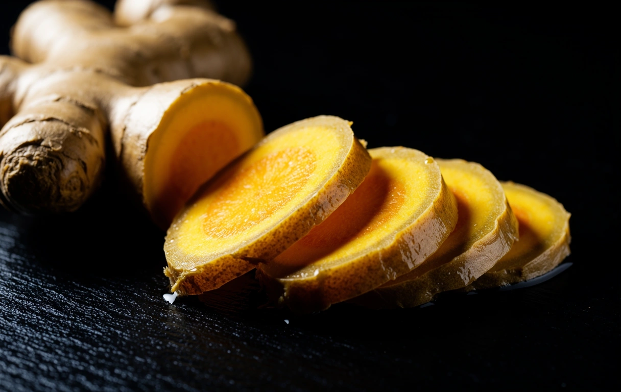 Fresh Curcuma and Ginger specimens